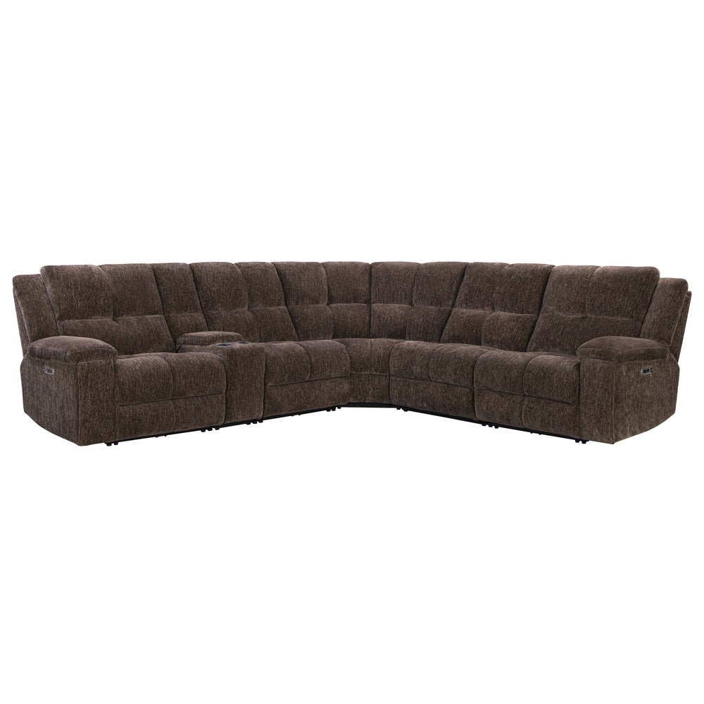 Parker Living - Bronco - Plush Umber 6 Piece Modular Zero Gravity Power Reclining Sectional with Power Adjustable Headrests - MBRC-KIT-6A-P2Z-PLUB view 1