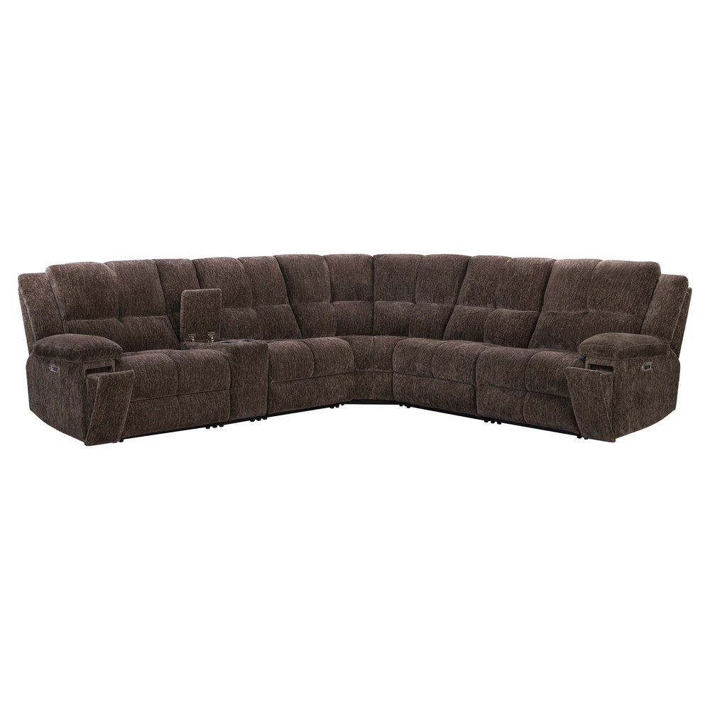Parker Living - Bronco - Plush Umber 6 Piece Modular Zero Gravity Power Reclining Sectional with Power Adjustable Headrests - MBRC-KIT-6A-P2Z-PLUB view 2