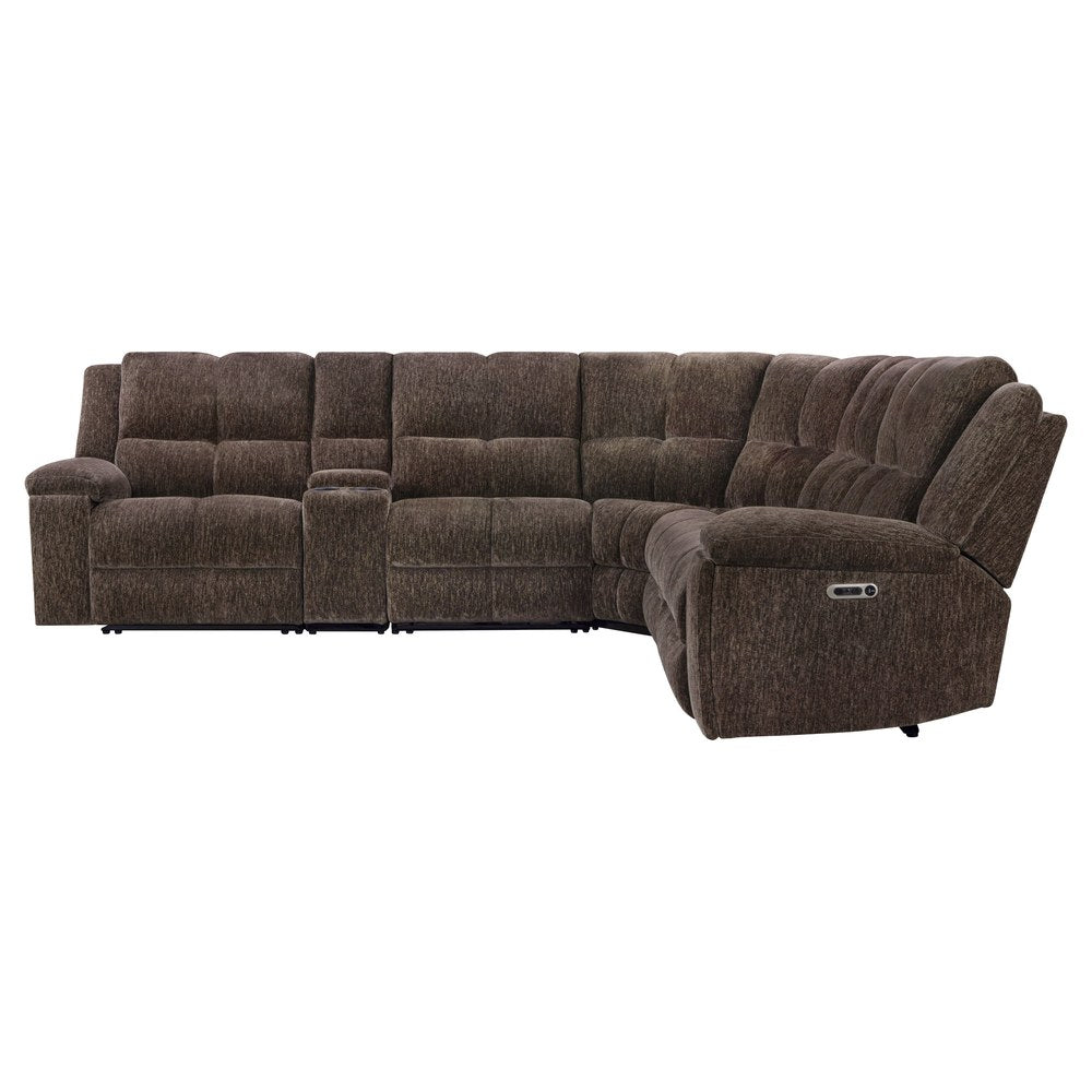 Parker Living - Bronco - Plush Umber 6 Piece Modular Zero Gravity Power Reclining Sectional with Power Adjustable Headrests - MBRC-KIT-6A-P2Z-PLUB view 4