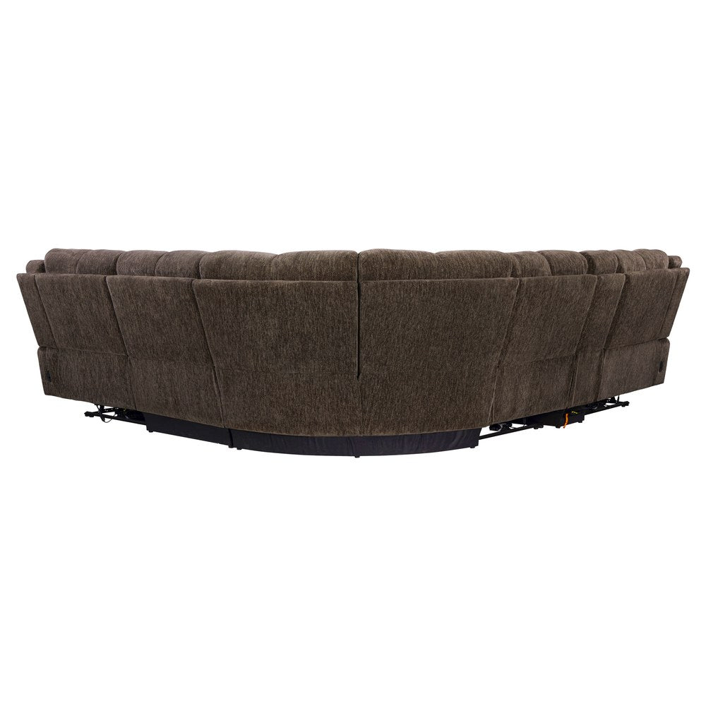 Parker Living - Bronco - Plush Umber 6 Piece Modular Zero Gravity Power Reclining Sectional with Power Adjustable Headrests - MBRC-KIT-6A-P2Z-PLUB view 5