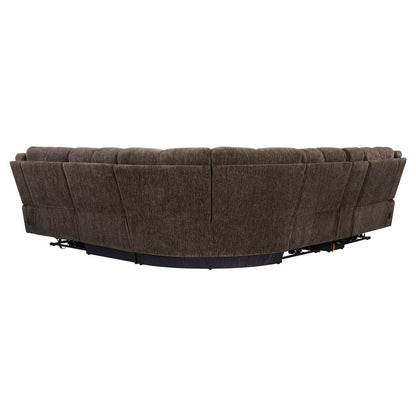 Parker Living - Bronco - Plush Umber 6 Piece Modular Zero Gravity Power Reclining Sectional with Power Adjustable Headrests - MBRC-KIT-6A-P2Z-PLUB view 5
