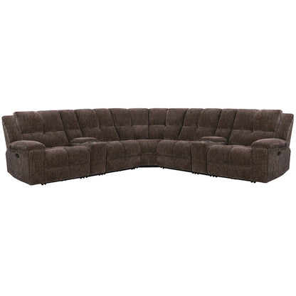Parker Living - Bronco - Plush Umber 7 Piece Modular Manual Reclining Sectional - MBRC-KIT-7A-PLUB view 1