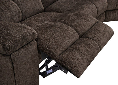 Parker Living - Bronco - Plush Umber 7 Piece Modular Manual Reclining Sectional - MBRC-KIT-7A-PLUB view 4