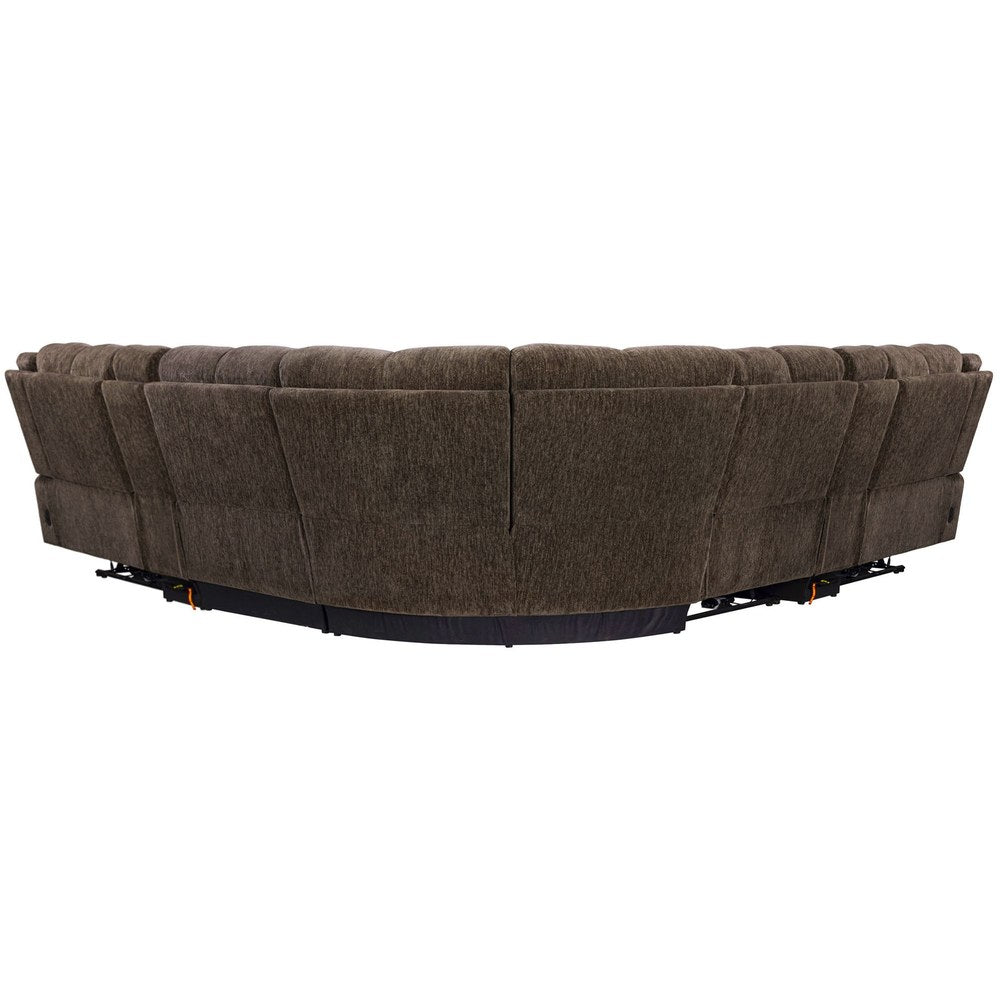 Parker Living - Bronco - Plush Umber 7 Piece Modular Zero Gravity Power Reclining Sectional with Power Adjustable Headrests - MBRC-KIT-7A-P2Z-PLUB view 4