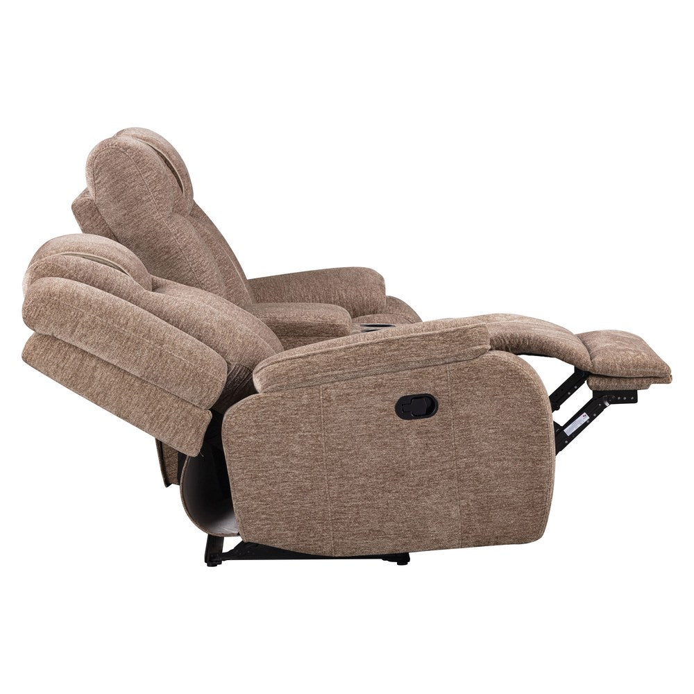 Parker Living - Bruno - Plush Tobacco Manual Console Loveseat - MBRU-822C-PLTB view 9