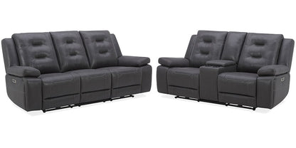 Parker House - Caldwell - Tahoe Charcoal Power Reclining Sofa and Loveseat - MCAL-32PH-TACH veiw 1