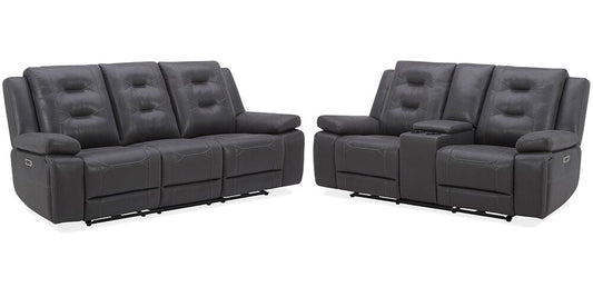 Parker House - Caldwell - Tahoe Charcoal Power Reclining Sofa and Loveseat - MCAL-32PH-TACH veiw 1