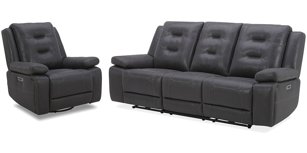 Parker House - Caldwell - Tahoe Charcoal Power Reclining Sofa and Recliner - MCAL-31PH-TACH veiw 1
