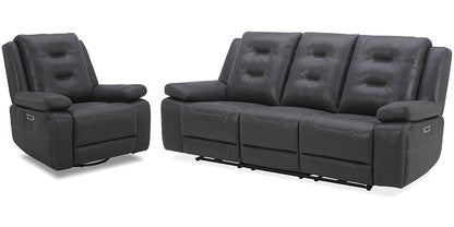 Parker House - Caldwell - Tahoe Charcoal Power Reclining Sofa and Recliner - MCAL-31PH-TACH veiw 1