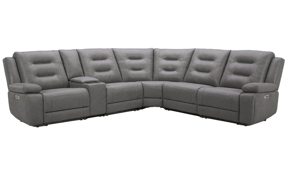 Parker Living - Caldwell - Tahoe Fog 6 Piece Modular Power Reclining Sectional with Power Adjustable Headrests - MCAL-PACKA(H)-TACH view 1