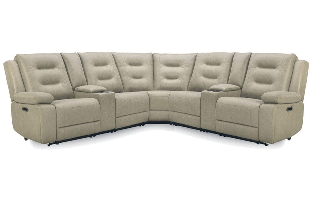 Parker Living - Caldwell - Tahoe Fog 7 Piece Modular Power Reclining Sectional with Power Adjustable Headrests - MCAL-PACKT7(H)-TAFG view 1