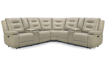 Parker Living - Caldwell - Tahoe Fog 7 Piece Modular Power Reclining Sectional with Power Adjustable Headrests - MCAL-PACKT7(H)-TAFG view 1