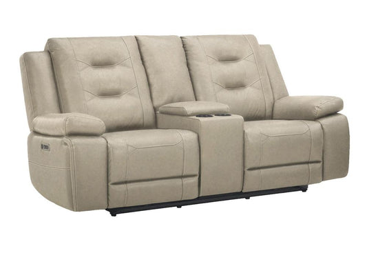 Parker Living - Caldwell - Tahoe Fog Power Console Loveseat P2 - MCAL#822CPH-TAFG veiw 1