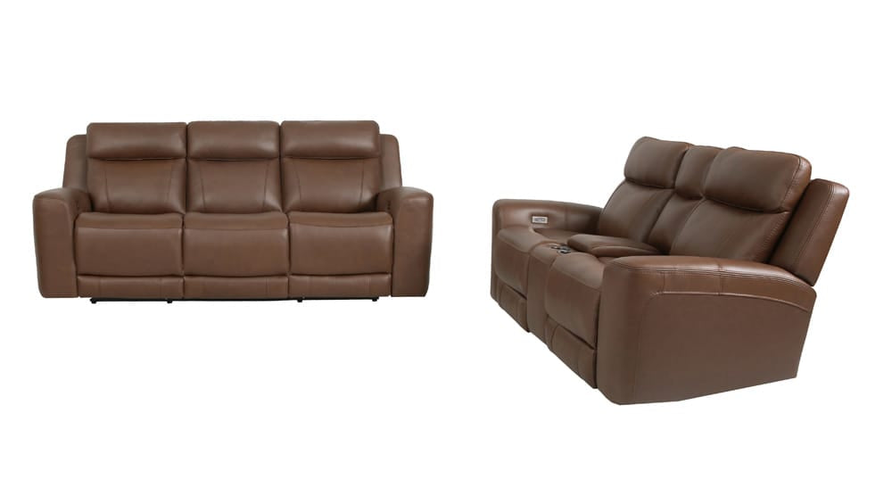 Parker Living - Calgary - Autumn Umber Power Reclining Sofa and Loveseat - MCGR-32PH-ATUB view 1