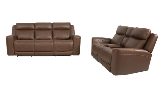 Parker Living - Calgary - Autumn Umber Power Reclining Sofa and Loveseat - MCGR-32PH-ATUB view 1
