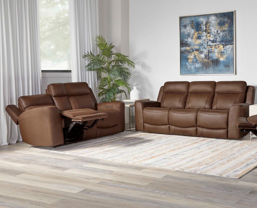 Parker Living - Calgary - Autumn Umber Power Reclining Sofa and Loveseat - MCGR-32PH-ATUB view 4