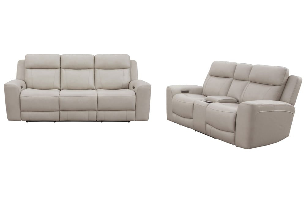 Parker Living - Calgary - Stone Power Reclining Sofa and Loveseat - MCGR-32PH-STNE view 1