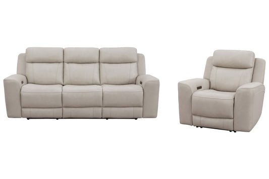 Parker Living - Calgary - Stone Power Reclining Sofa and Recliner - MCGR-31PH-STNE view 1