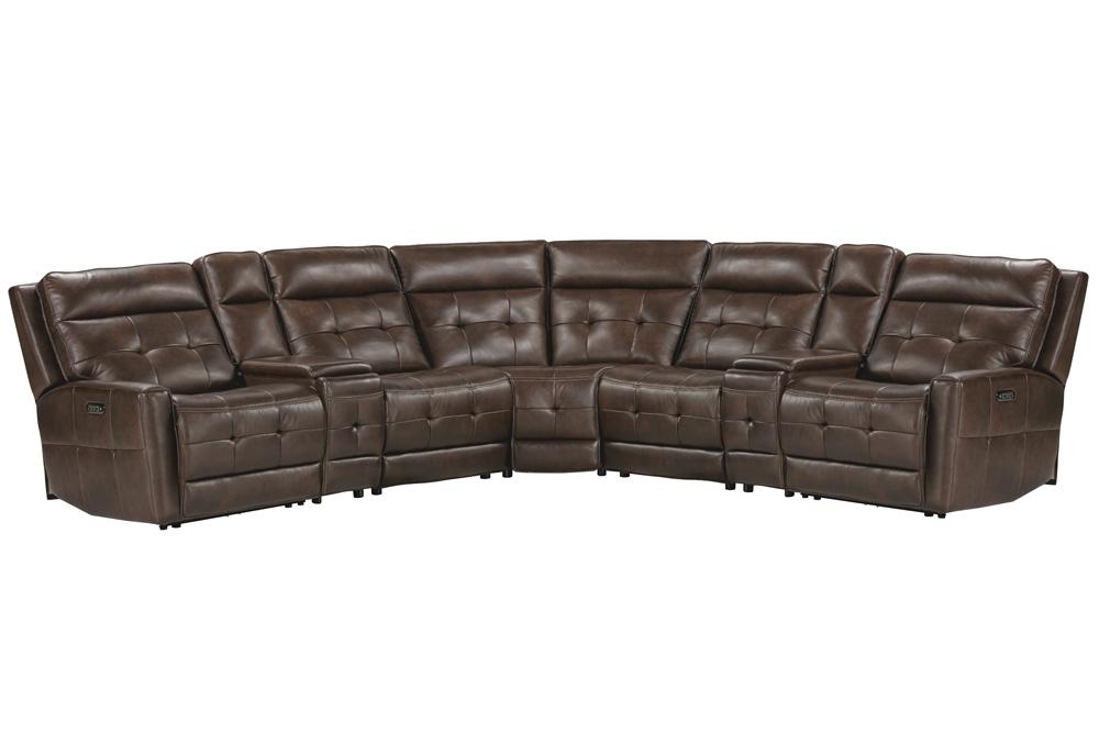 Parker Living - Canterbury - Acorn 7 Piece Zero Gravity Modular Power Reclining Sectional - MCAN-PACKT7(HZ)-ACO veiw 1