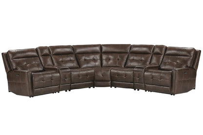 Parker Living - Canterbury - Acorn 7 Piece Zero Gravity Modular Power Reclining Sectional - MCAN-PACKT7(HZ)-ACO veiw 1