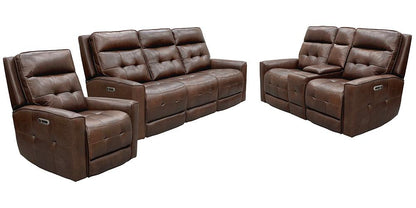 Parker House - Canterbury - Acorn Power Reclining Zero Gravity Sofa, Loveseat and Recliner - MCAN-321PHZ-ACO veiw 1