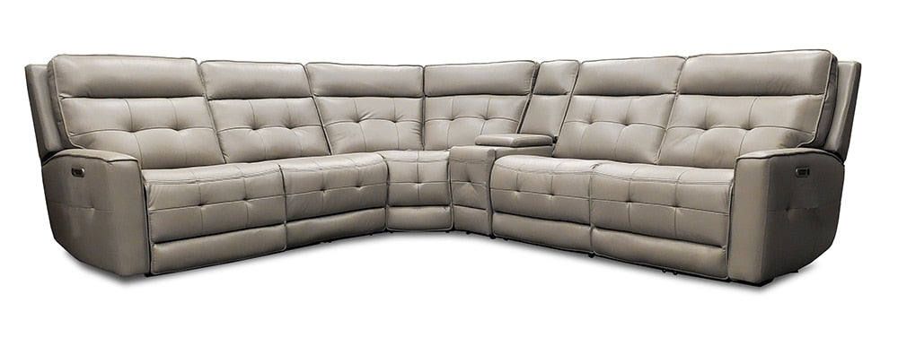 Parker House - Canterbury - Pewter 6 Piece Zero Gravity Modular Power Reclining Sectional - MCAN-PACKA(HZ)-PEW veiw 1