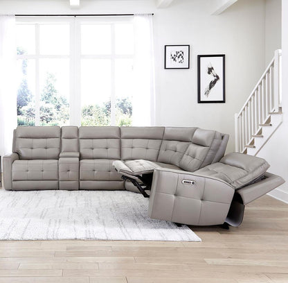Parker House - Canterbury - Pewter 6 Piece Zero Gravity Modular Power Reclining Sectional - MCAN-PACKA(HZ)-PEW veiw 4