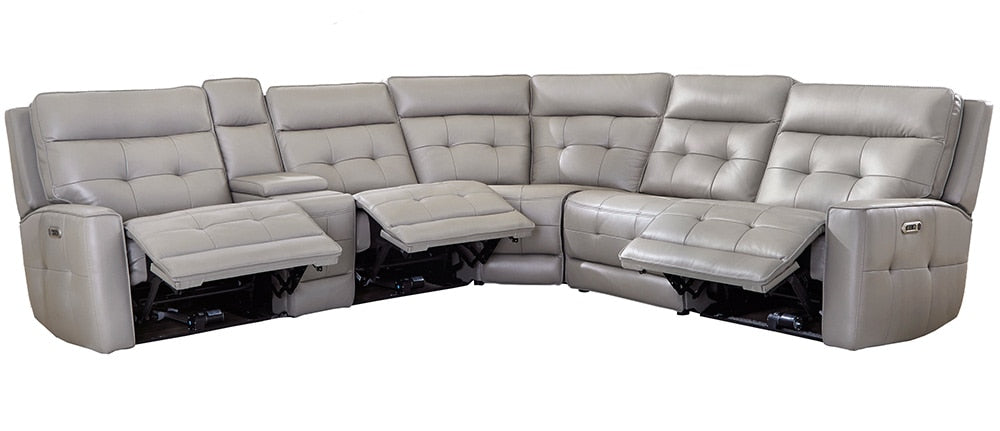 Parker House - Canterbury - Pewter 6 Piece Zero Gravity Modular Power Reclining Sectional - MCAN-PACKA(HZ)-PEW veiw 5
