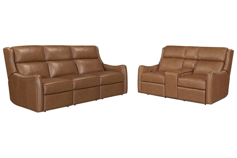 Parker Living - Channing - Renaissance Cinnamon Power Zero Gravity Sofa and Tilt Console Loveseat - MCHN-KIT-32CP3ZT-RECI view 2