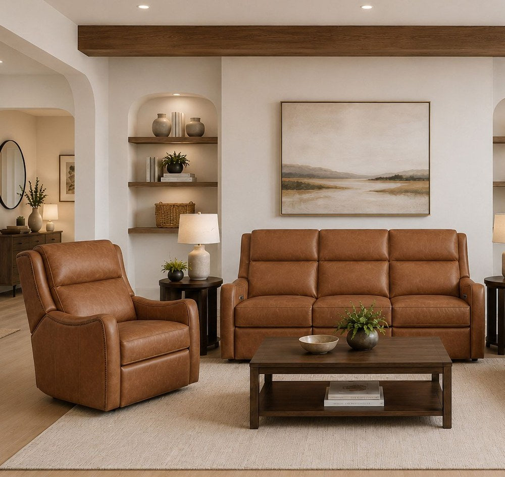 Parker Living - Channing - Renaissance Cinnamon Power Zero Gravity Sofa P3 - MCHN-832P3Z-RECI view 10