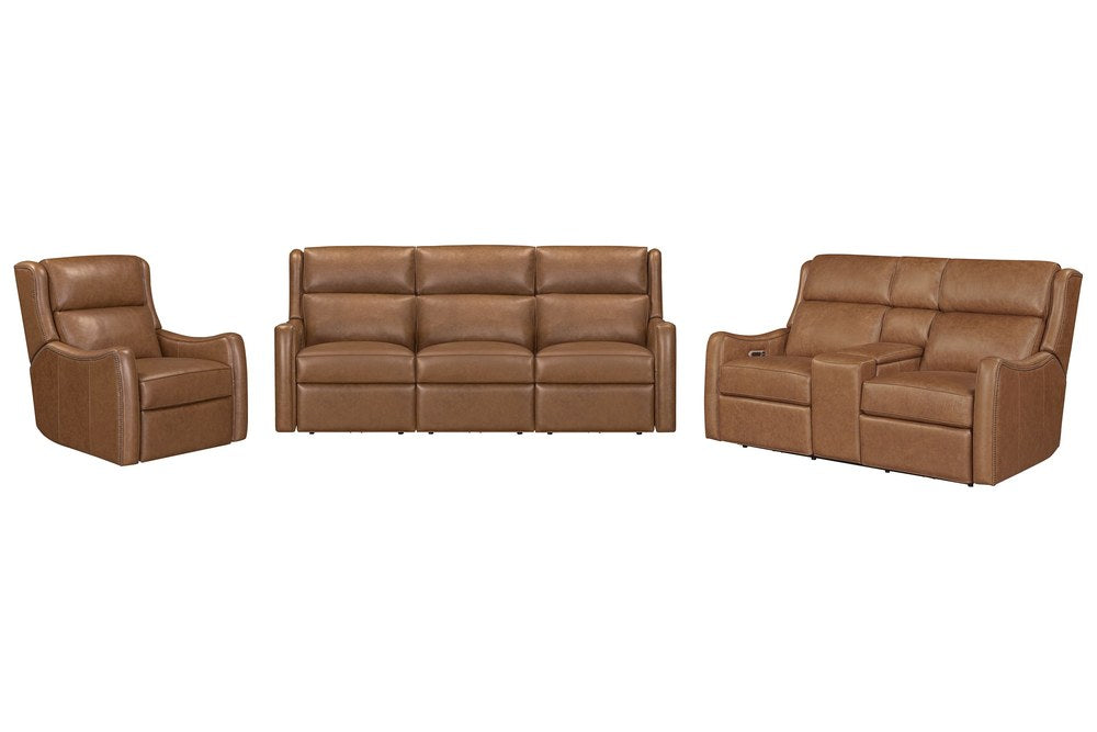 Parker Living - Channing - Renaissance Cinnamon Power Zero Gravity Sofa Tilt Console Loveseat and Recliner - MCHN-KIT-321CP3ZT-RECI view 2