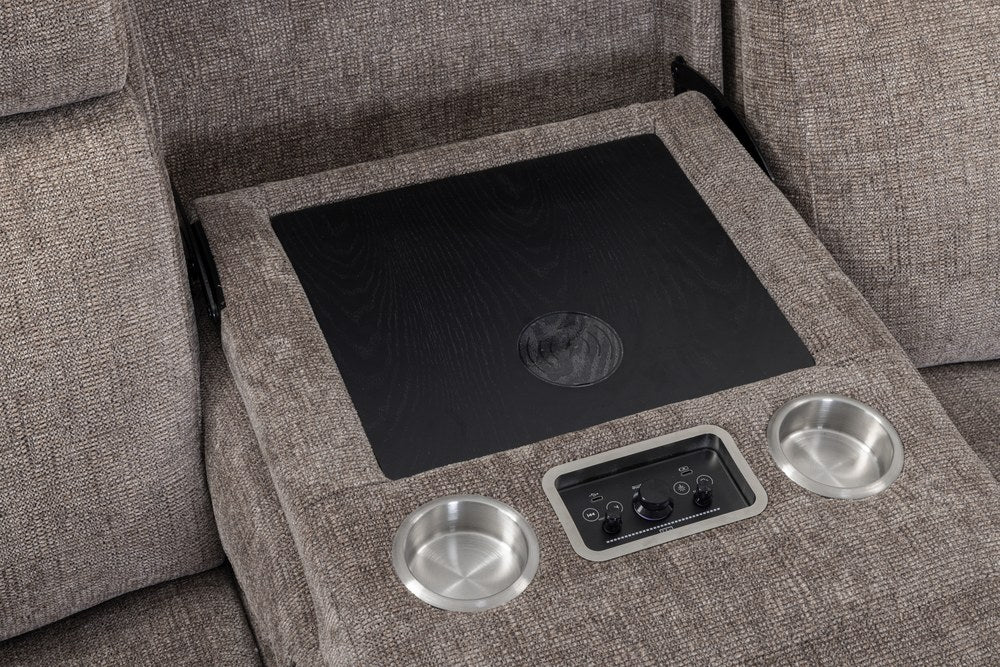 Parker Living - Colton - Branson Tweed Power Zero Gravity Sofa with Drop Down Table and Immersive Audio P3 - MCLT-834P3ZIA-BRTW view 8