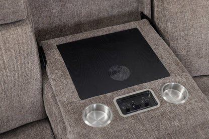 Parker Living - Colton - Branson Tweed Power Zero Gravity Sofa with Drop Down Table and Immersive Audio P3 - MCLT-834P3ZIA-BRTW view 8