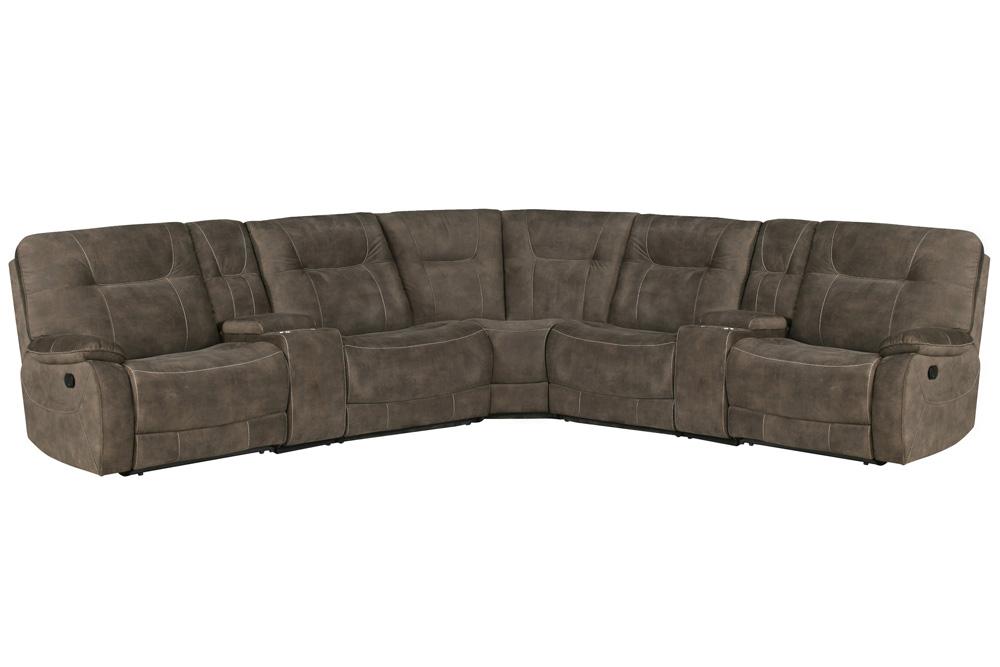 Parker Living - Cooper - Shadow Brown 7 Piece Modular Manual Reclining Sectional - MCOO-PACKT7-SBR view 1