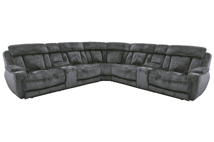 Parker Living - Dalton - Lucky Charcoal 7 Piece Modular Power Reclining Sectional with Power Adjustable Headrests - MDAL-PACKT7(H)-LCH view  1