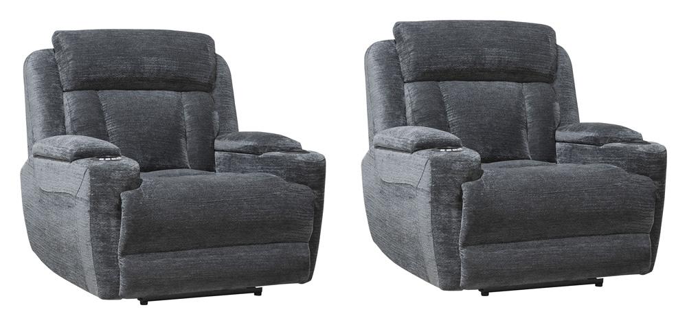 Parker Living - Dalton - Lucky Charcoal Power Recliner (Set of 2) - MDAL#812PH-2-LCH view 1