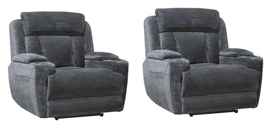 Parker Living - Dalton - Lucky Charcoal Power Recliner (Set of 2) - MDAL#812PH-2-LCH view 1