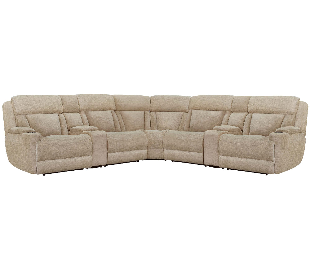 Parker Living - Dalton - Lucky Fawn 7 Piece Modular Power Reclining Sectional with Power Adjustable Headrests - MDAL-PACKT7(H)-LFA view 1