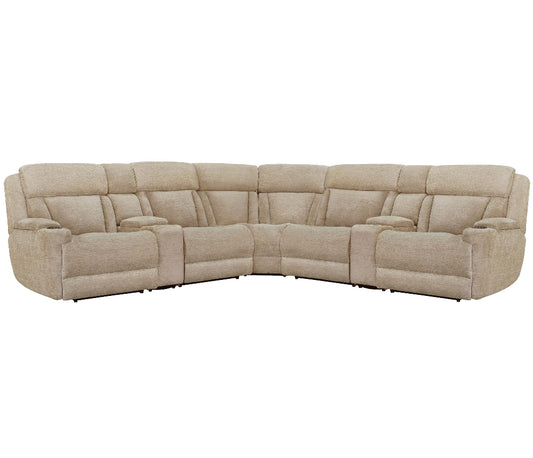 Parker Living - Dalton - Lucky Fawn 7 Piece Modular Power Reclining Sectional with Power Adjustable Headrests - MDAL-PACKT7(H)-LFA view 1