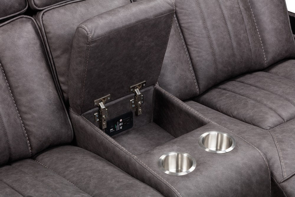 Parker Living - Equinox - Mercury Power Reclining Console Loveseat - MEQ-822CP2-MERC view 8