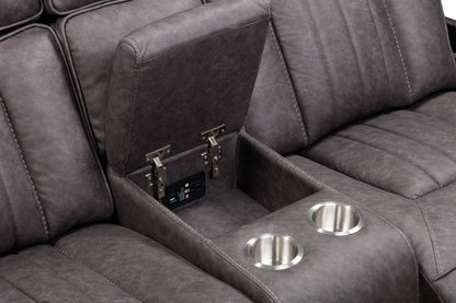 Parker Living - Equinox - Mercury Power Reclining Console Loveseat - MEQ-822CP2-MERC view 8