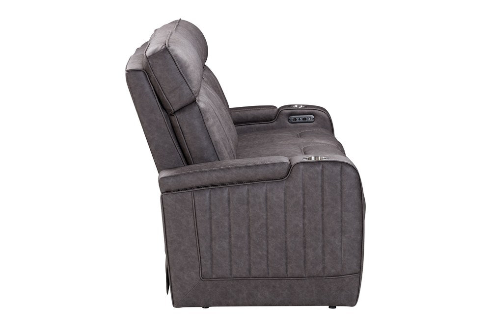 Parker Living - Equinox - Mercury Power Reclining Sofa with Drop Down Table - MEQ-834P2-MERC view 4