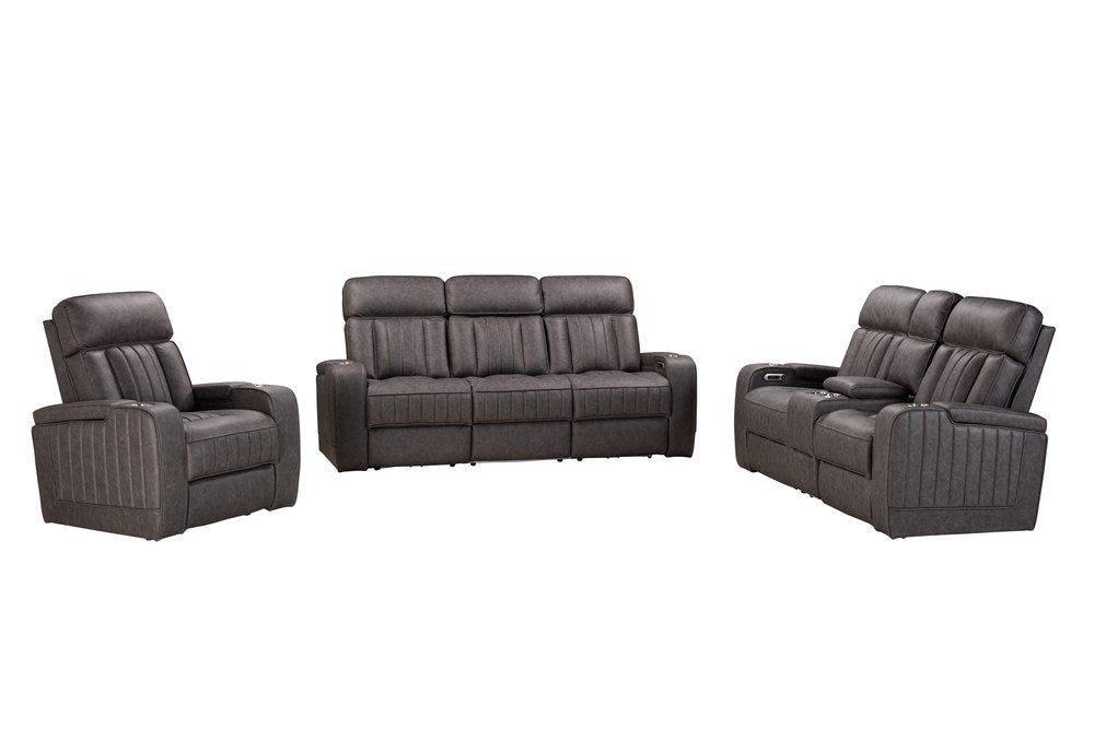 Parker Living - Equinox - Mercury Power Reclining Sofa with Drop Down Table - MEQ-834P2-MERC view 10