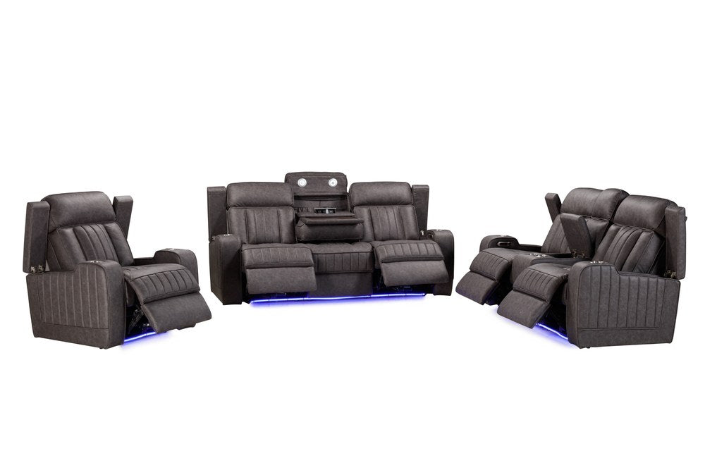 Parker Living - Equinox - Mercury Power Reclining Sofa with Drop Down Table - MEQ-834P2-MERC view 11