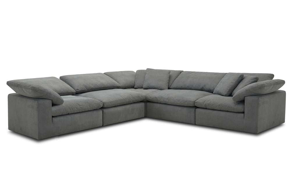 Parker House - Exhale - Mathis Thunder 5pc Sectional Package A - SXHL-PACK5A-MTHU view 1