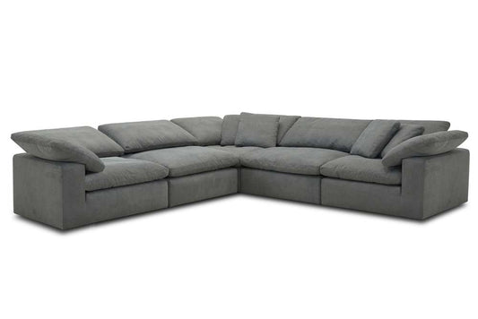 Parker House - Exhale - Mathis Thunder 5pc Sectional Package A - SXHL-PACK5A-MTHU view 1