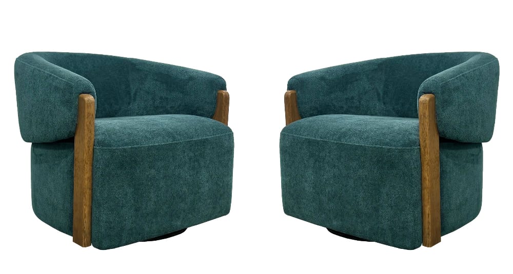 Parker Living - Finley - Island Teal Swivel Accent Chair (Set of 2) - SFIN#912S-2-ISTE view 1