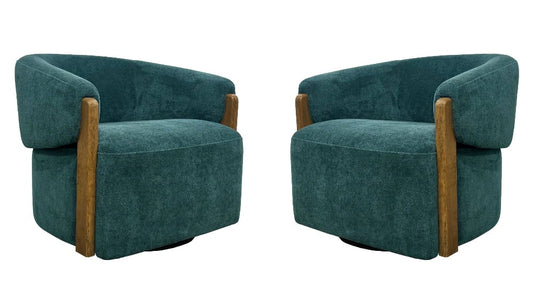 Parker Living - Finley - Island Teal Swivel Accent Chair (Set of 2) - SFIN#912S-2-ISTE view 1