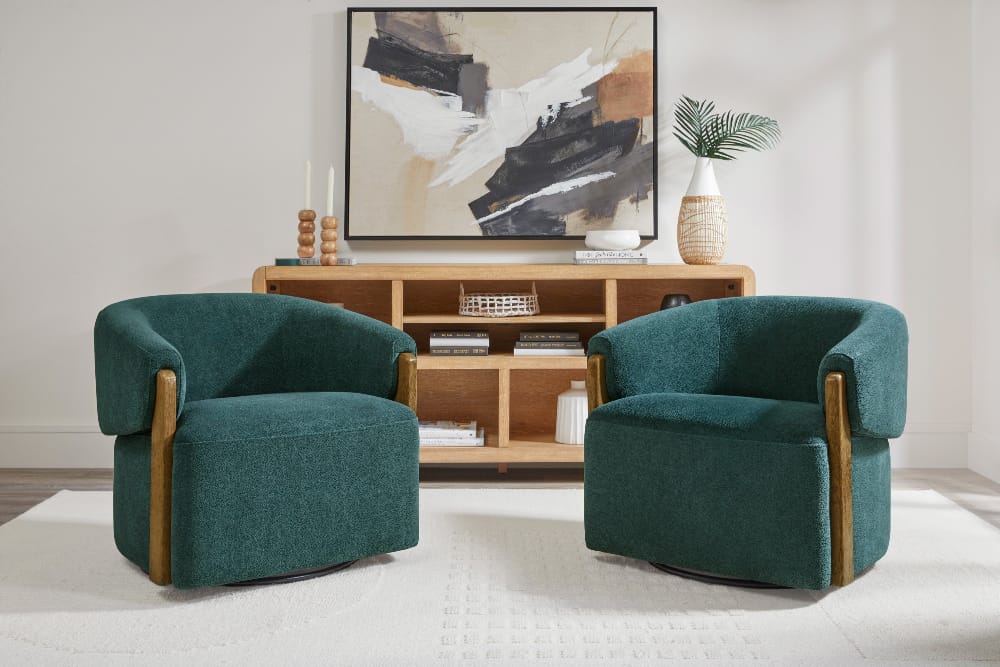 Parker Living - Finley - Island Teal Swivel Accent Chair (Set of 2) - SFIN#912S-2-ISTE view 6