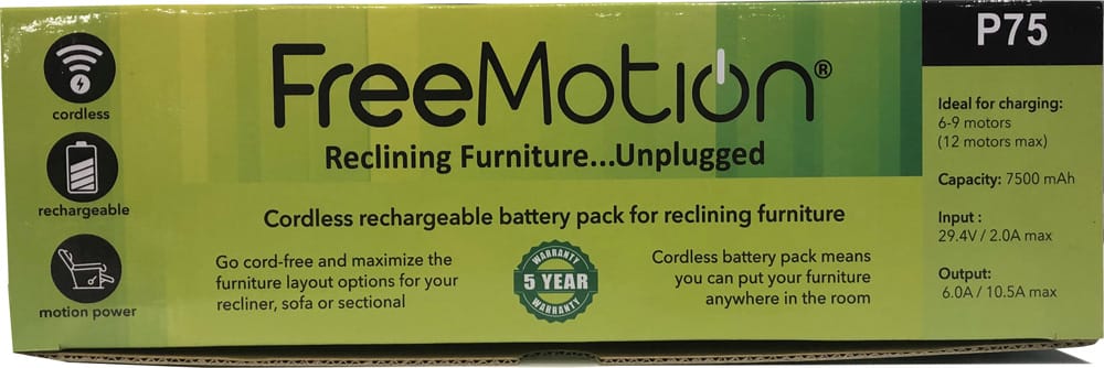 Parker Living - Freemotion 7500mAh Battery, Universal Bracket and Y3 cable - P75-PBY3 view 8
